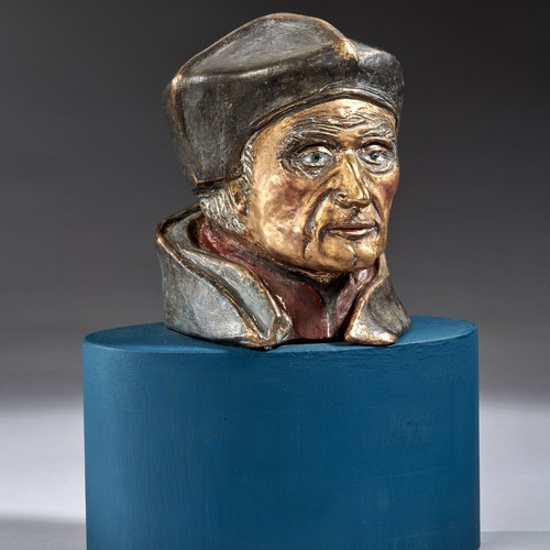 Bronzekopf "Erasmus von Rotterdam", Privatleihgabe, Wolf Spitzer, Speyer