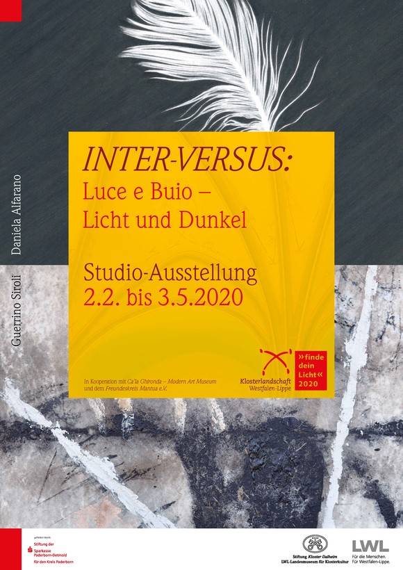 Ausstellungsplakat zu "INTER-VERSUS: Luce e Buio - Licht und Dunkel" (2020).