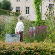 Eine Frau besichtigt die Dalheimer Klostergärten.