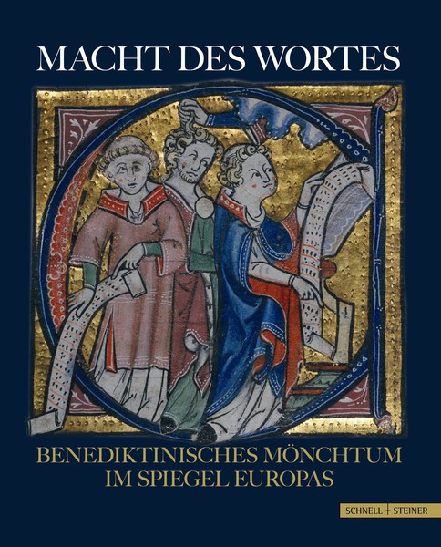 Titel des Ausstellungskatalogs zu "Macht des Wortes. Benediktinisches Mönchtum im Spiegel Europas" (2011).