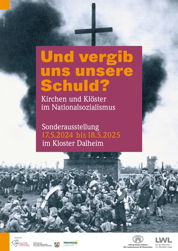 Plakat zur Sonderausstellung "Und vergib uns unsere Schuld? Kirchen und Klöster im Nationalsozialismus." (Foto:akg.images/Klein und Neumann)